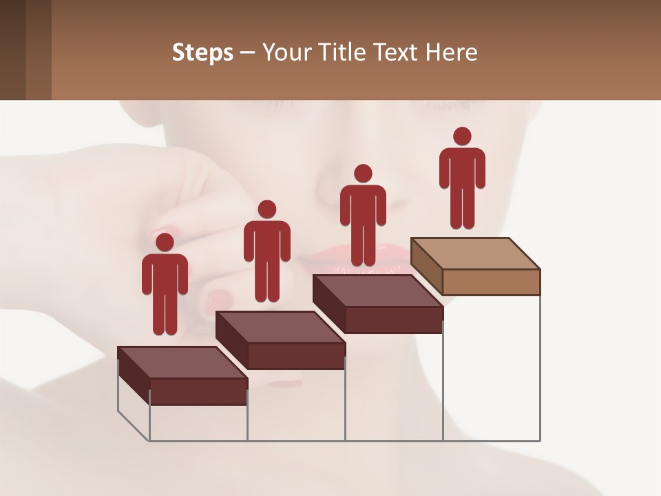 A Woman With A Red Lipstick On Her Lips PowerPoint Template