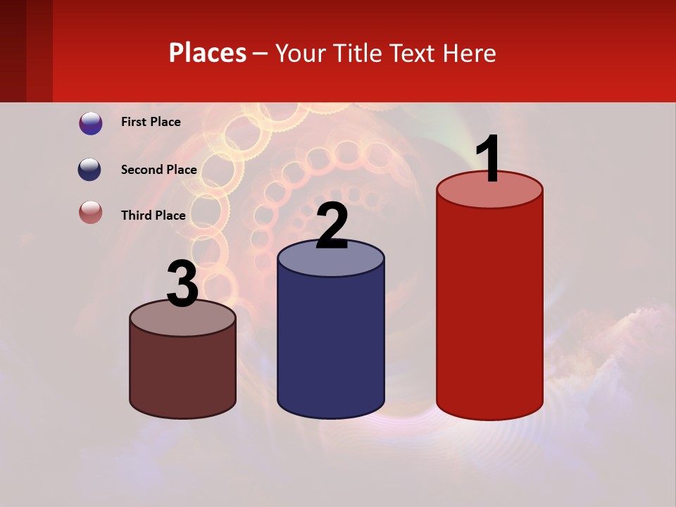 A Person's Head With A Colorful Background PowerPoint Template