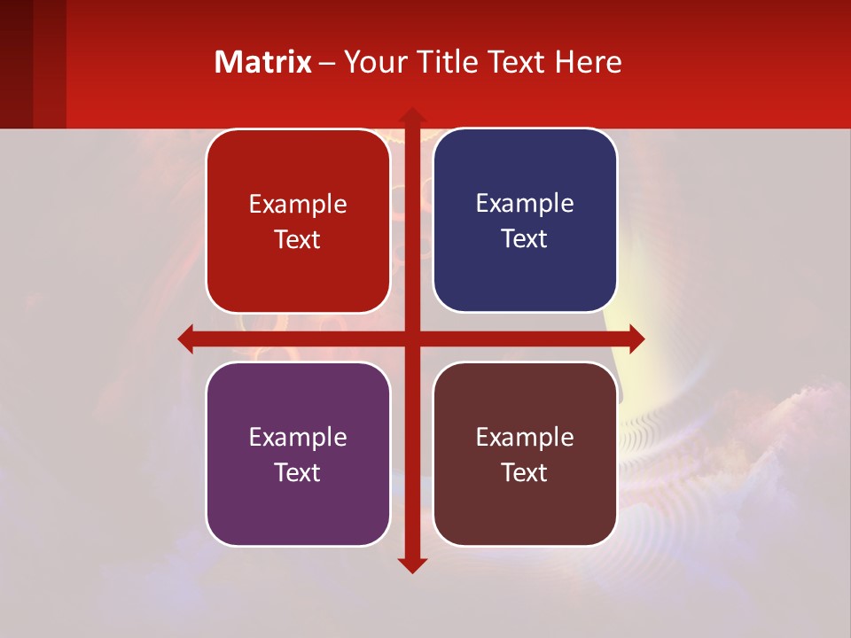 A Person's Head With A Colorful Background PowerPoint Template