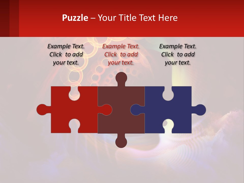 A Person's Head With A Colorful Background PowerPoint Template