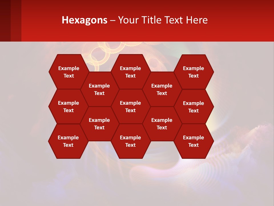 A Person's Head With A Colorful Background PowerPoint Template