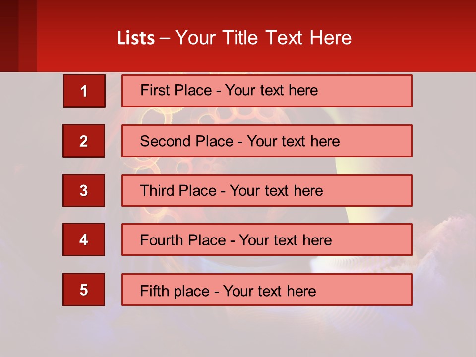 A Person's Head With A Colorful Background PowerPoint Template