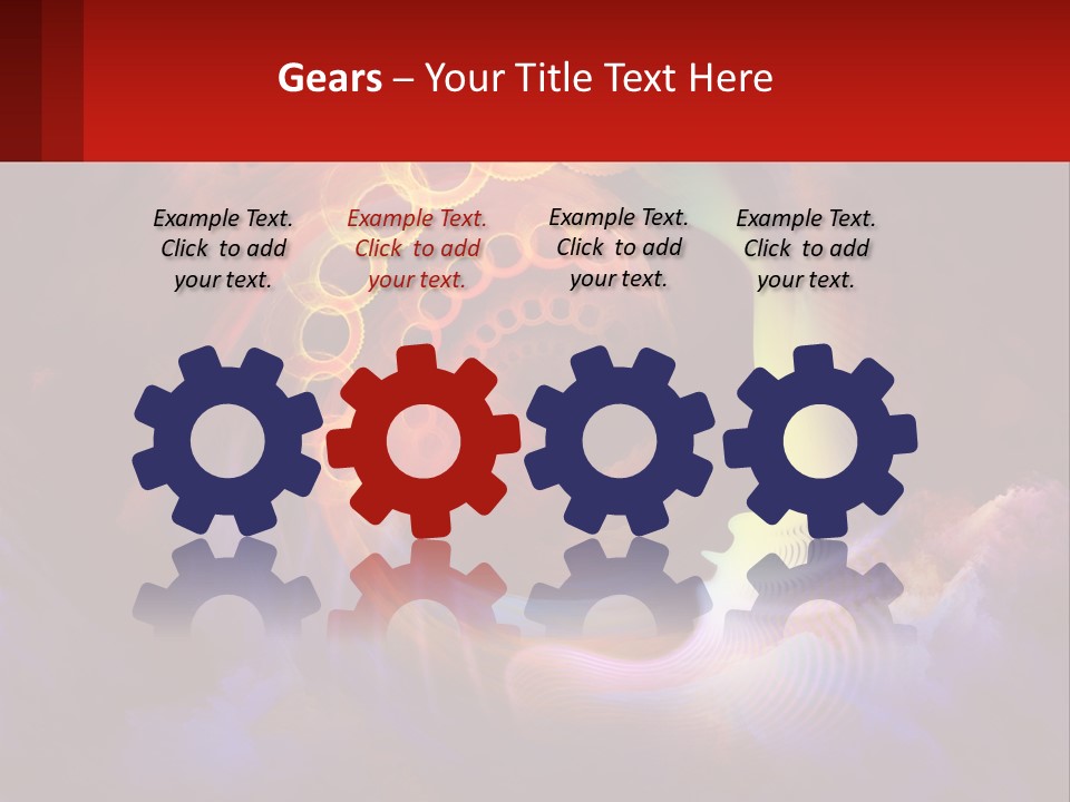 A Person's Head With A Colorful Background PowerPoint Template