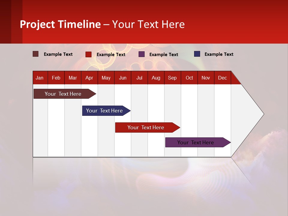 A Person's Head With A Colorful Background PowerPoint Template