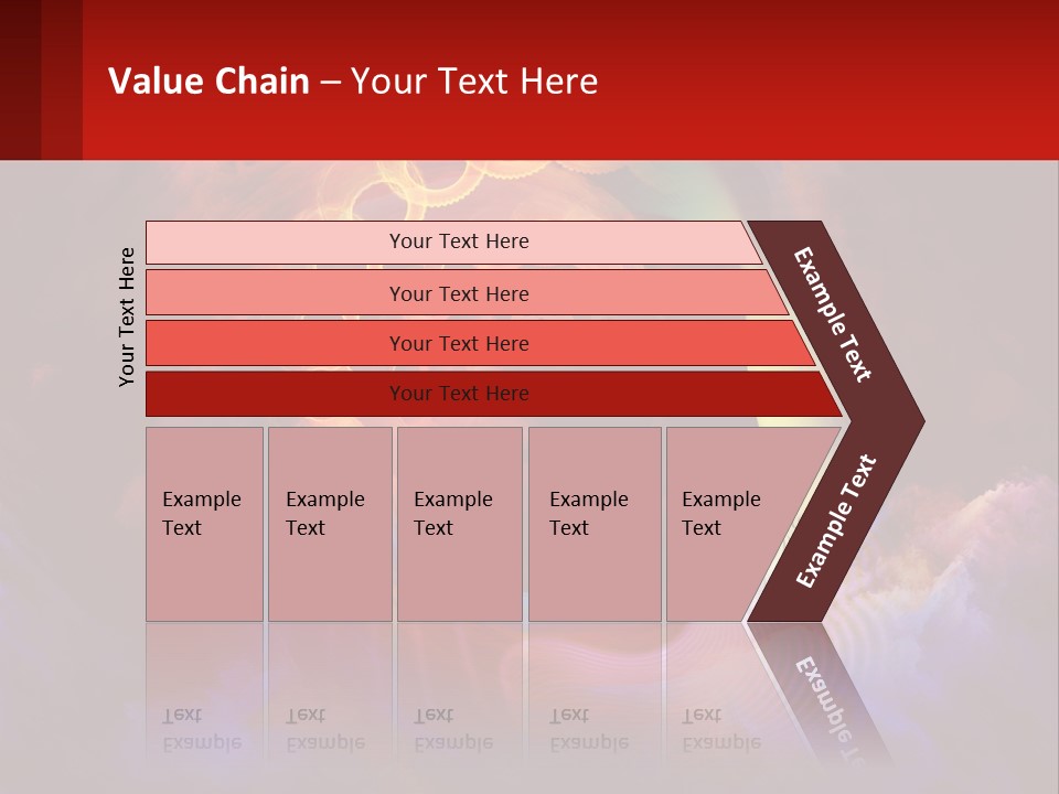 A Person's Head With A Colorful Background PowerPoint Template