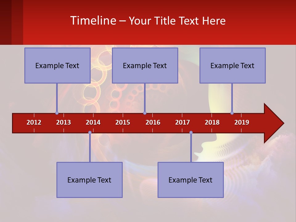 A Person's Head With A Colorful Background PowerPoint Template
