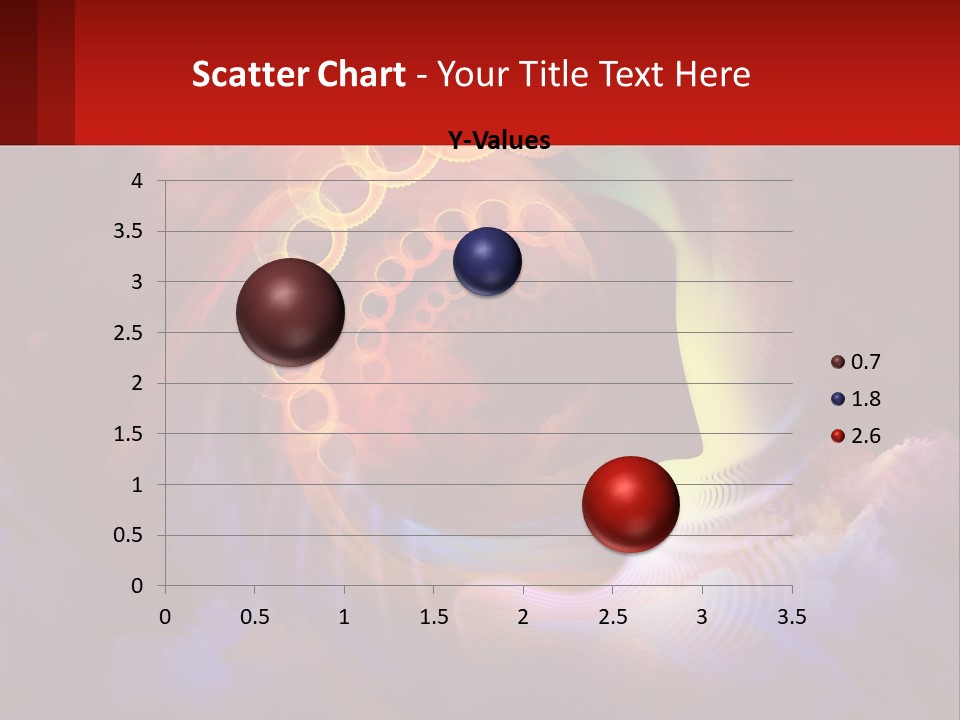 A Person's Head With A Colorful Background PowerPoint Template