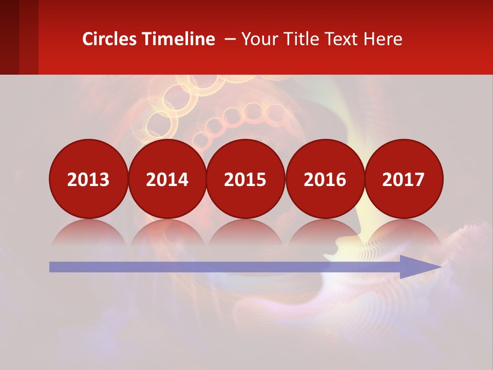 A Person's Head With A Colorful Background PowerPoint Template