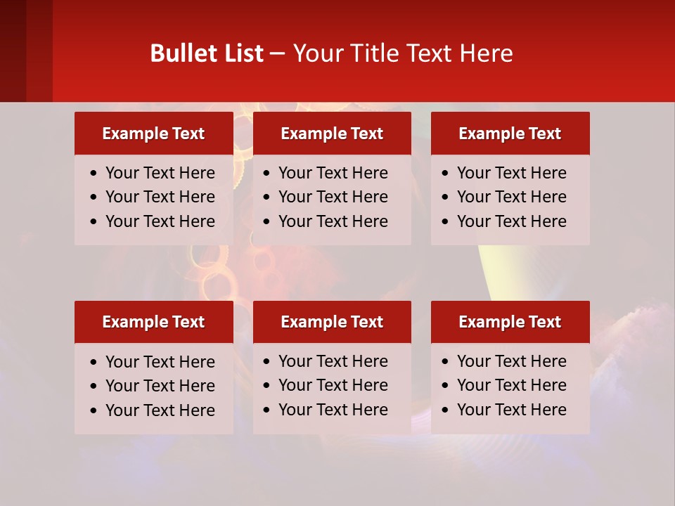 A Person's Head With A Colorful Background PowerPoint Template