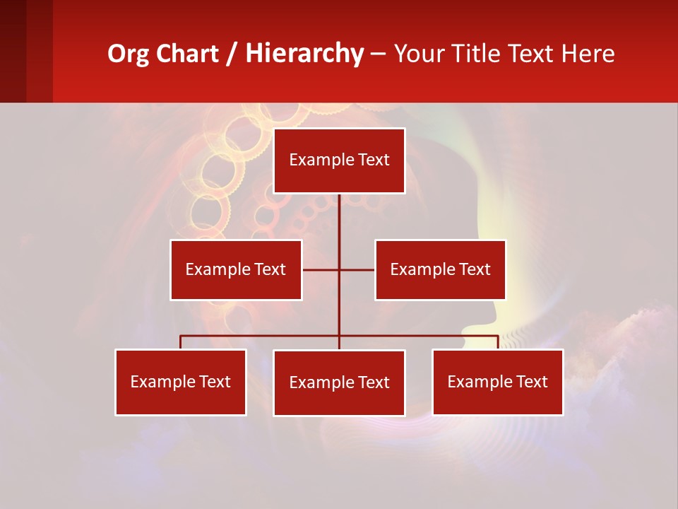 A Person's Head With A Colorful Background PowerPoint Template