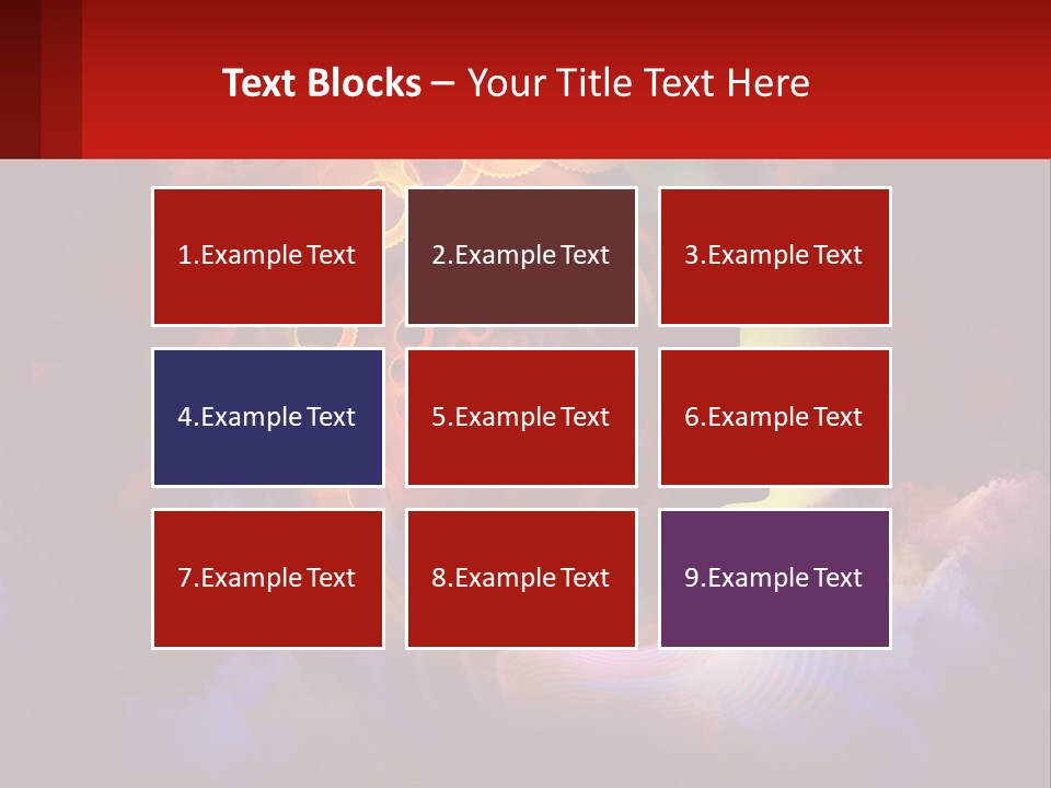 A Person's Head With A Colorful Background PowerPoint Template