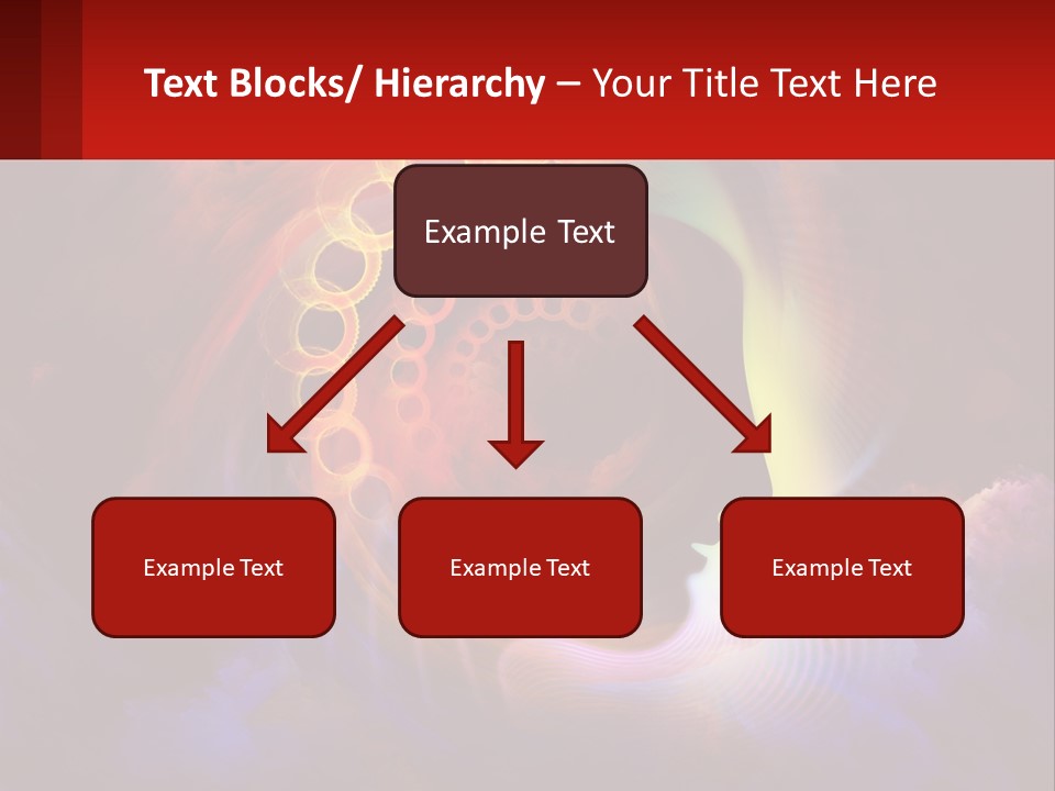 A Person's Head With A Colorful Background PowerPoint Template