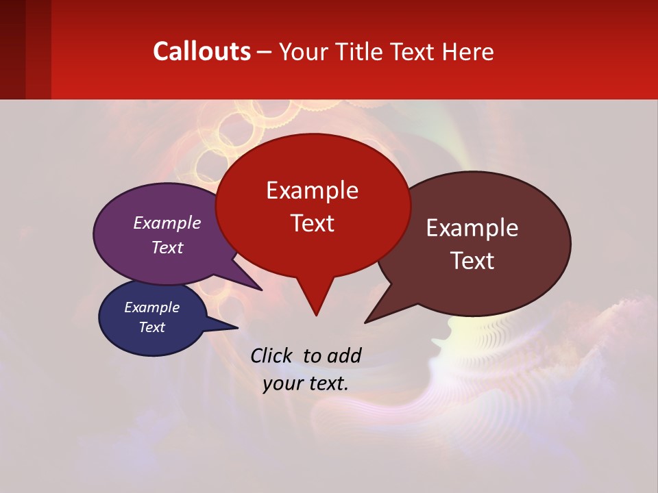 A Person's Head With A Colorful Background PowerPoint Template