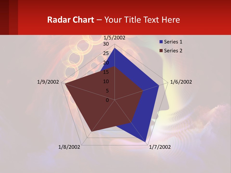 A Person's Head With A Colorful Background PowerPoint Template