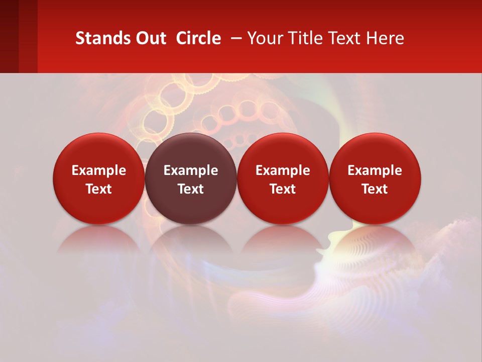 A Person's Head With A Colorful Background PowerPoint Template