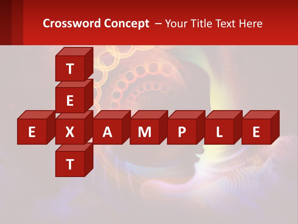 A Person's Head With A Colorful Background PowerPoint Template