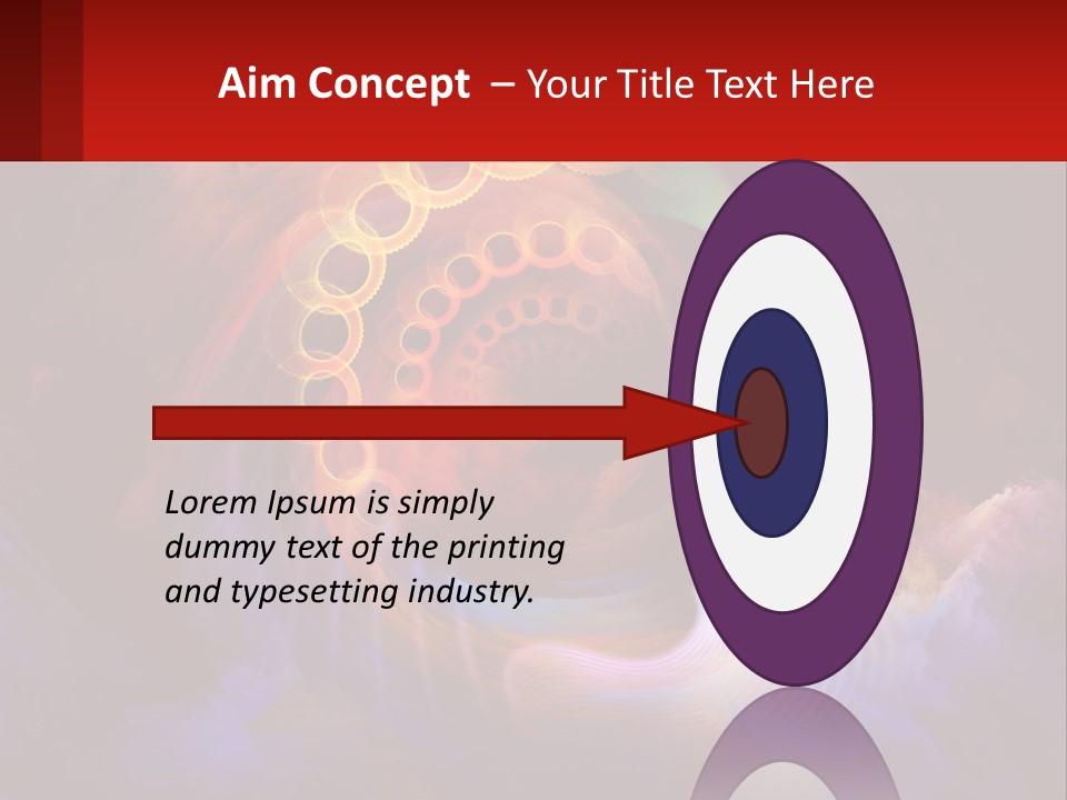 A Person's Head With A Colorful Background PowerPoint Template