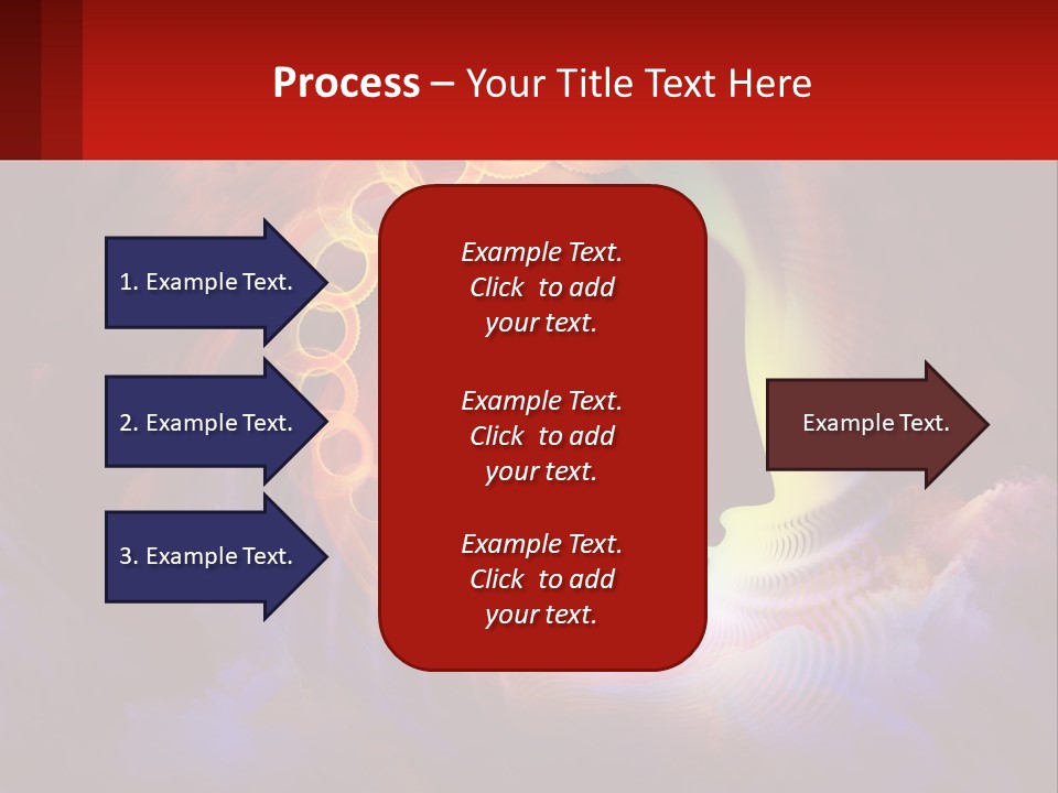 A Person's Head With A Colorful Background PowerPoint Template