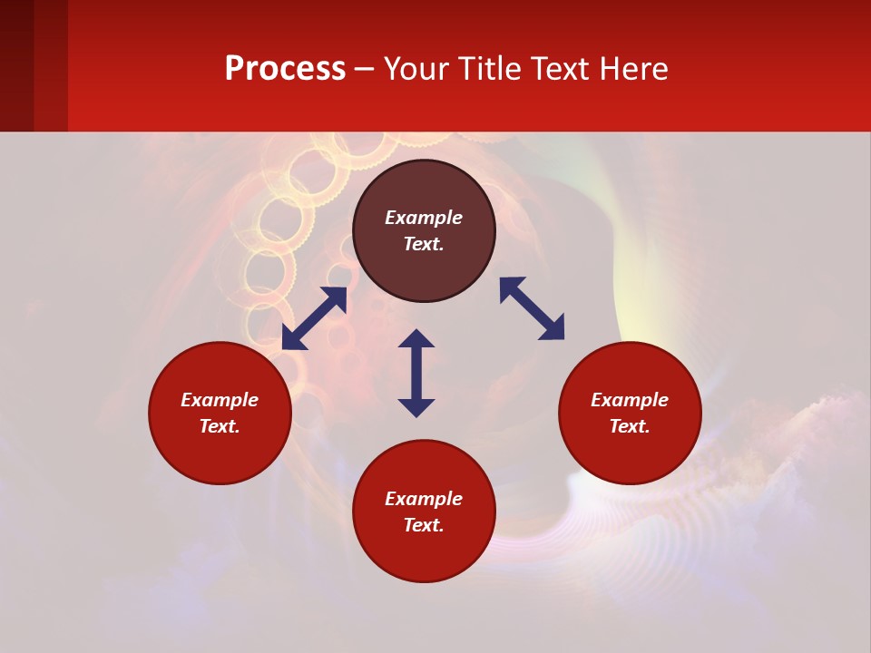 A Person's Head With A Colorful Background PowerPoint Template