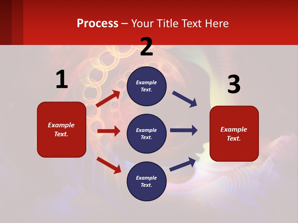 A Person's Head With A Colorful Background PowerPoint Template