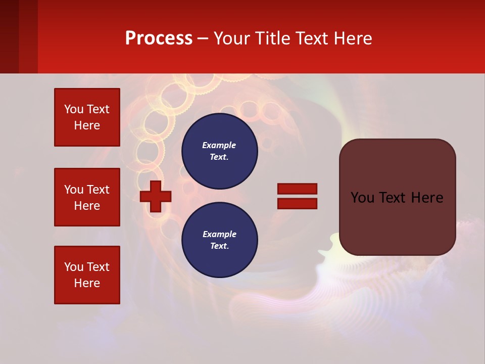 A Person's Head With A Colorful Background PowerPoint Template