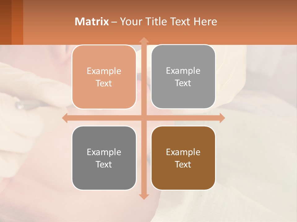 A Woman Getting Her Teeth Checked By A Dentist PowerPoint Template