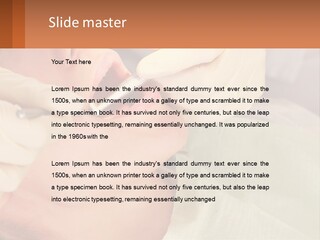 A Woman Getting Her Teeth Checked By A Dentist PowerPoint Template