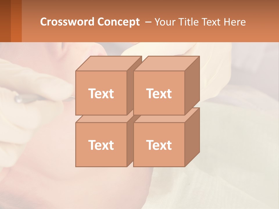 A Woman Getting Her Teeth Checked By A Dentist PowerPoint Template