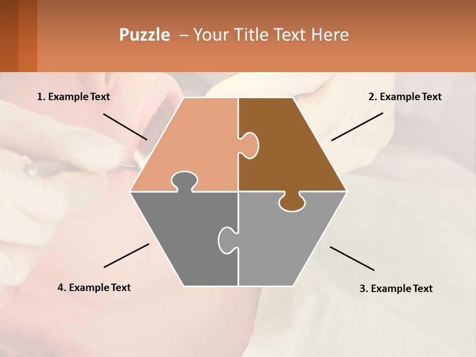 A Woman Getting Her Teeth Checked By A Dentist PowerPoint Template