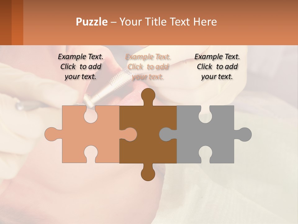 A Woman Getting Her Teeth Checked By A Dentist PowerPoint Template