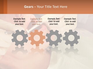 A Woman Getting Her Teeth Checked By A Dentist PowerPoint Template