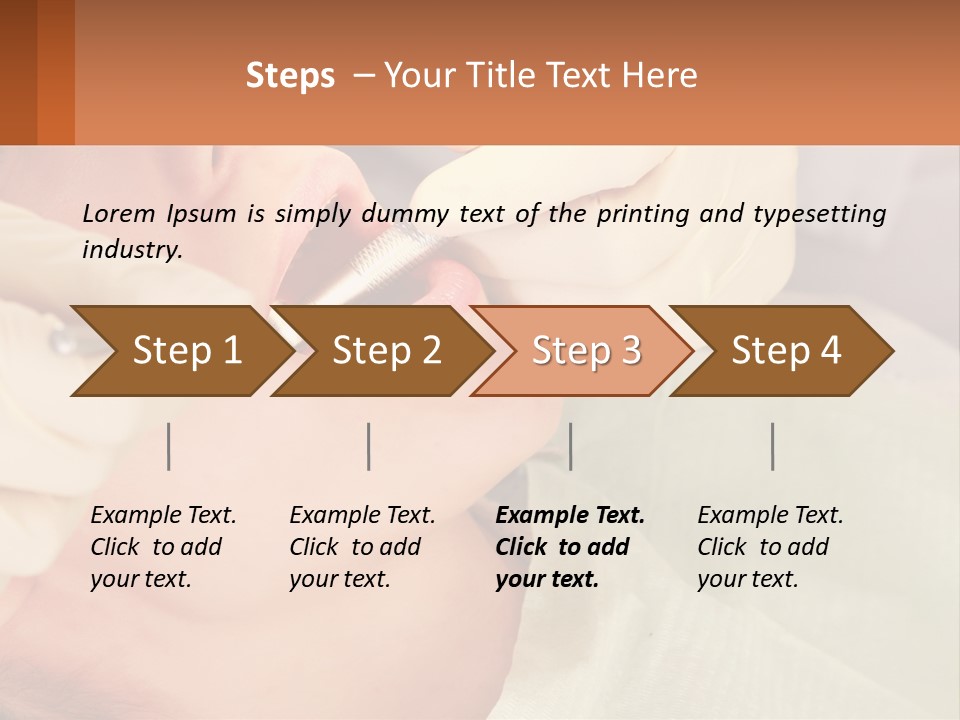 A Woman Getting Her Teeth Checked By A Dentist PowerPoint Template