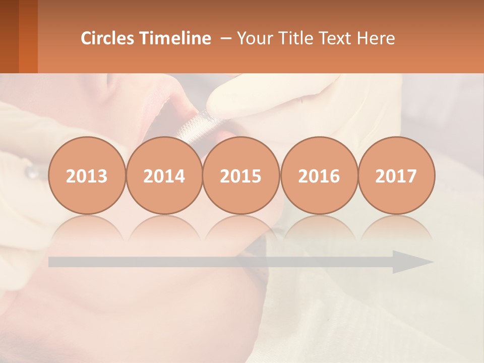 A Woman Getting Her Teeth Checked By A Dentist PowerPoint Template