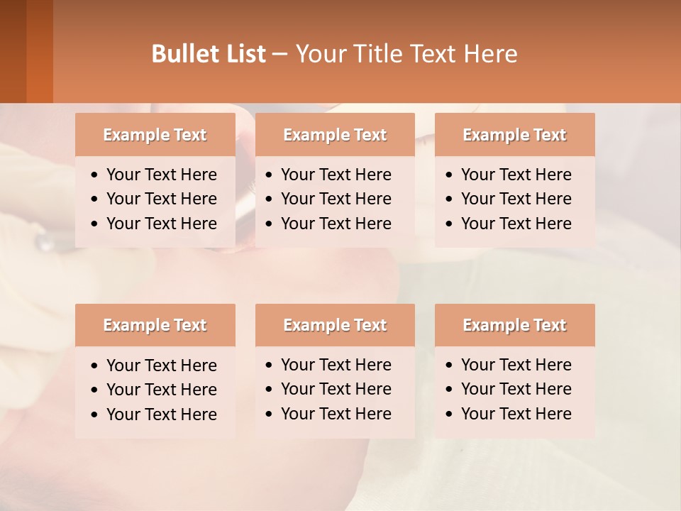 A Woman Getting Her Teeth Checked By A Dentist PowerPoint Template