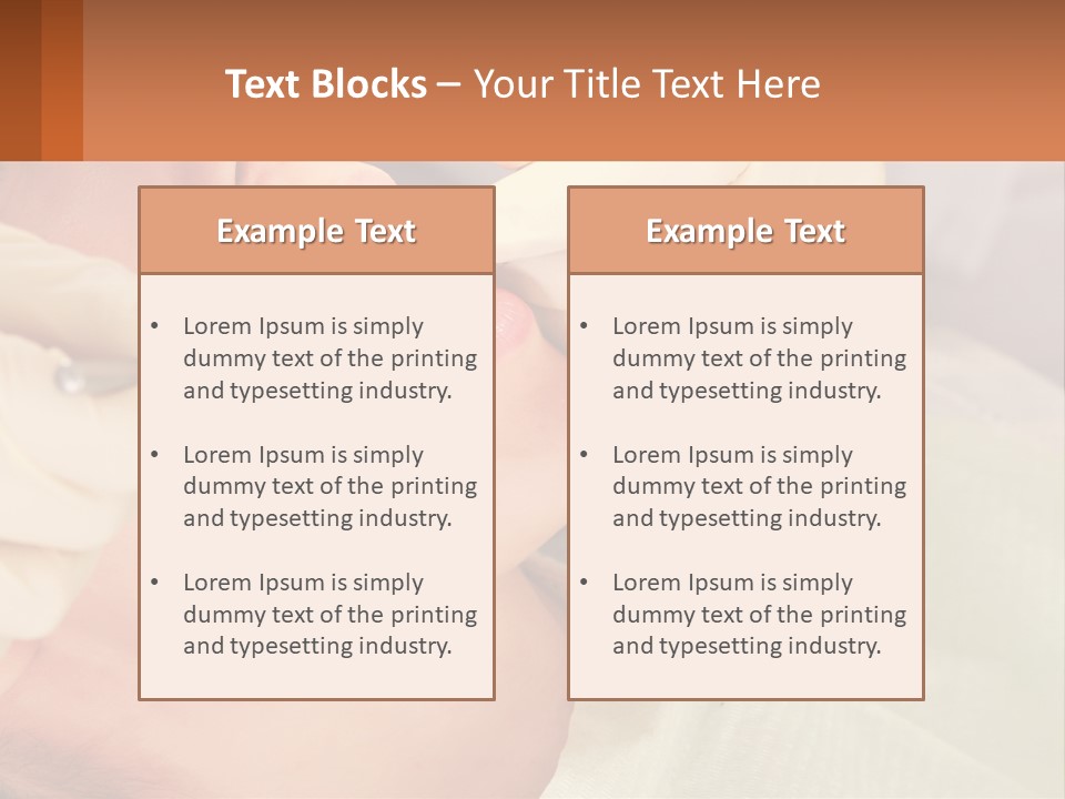 A Woman Getting Her Teeth Checked By A Dentist PowerPoint Template