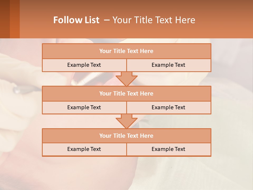 A Woman Getting Her Teeth Checked By A Dentist PowerPoint Template