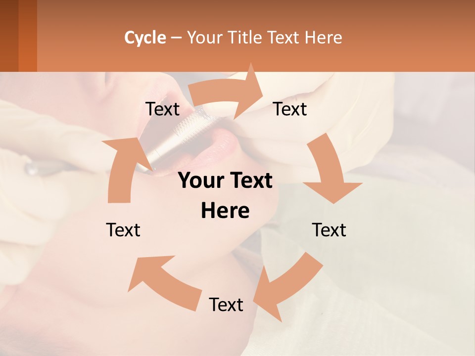 A Woman Getting Her Teeth Checked By A Dentist PowerPoint Template