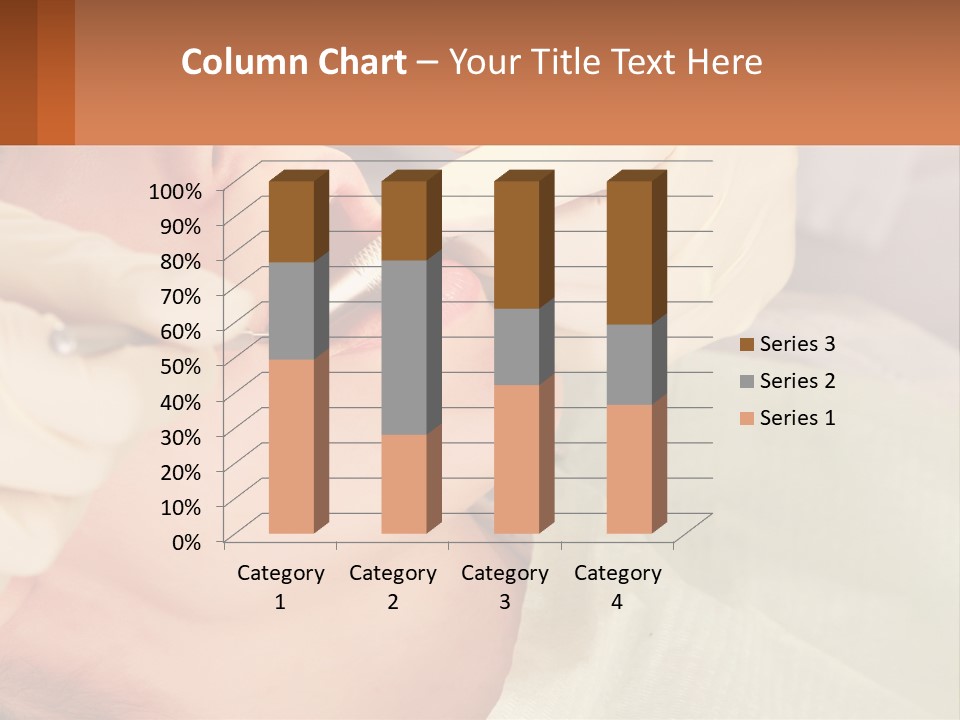 A Woman Getting Her Teeth Checked By A Dentist PowerPoint Template