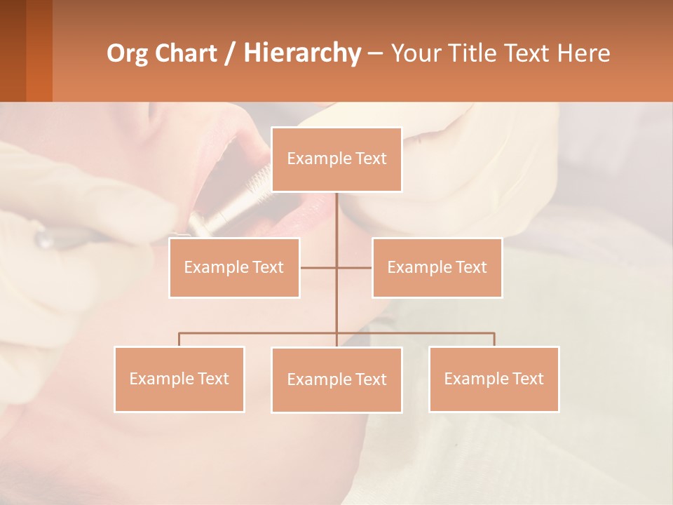 A Woman Getting Her Teeth Checked By A Dentist PowerPoint Template