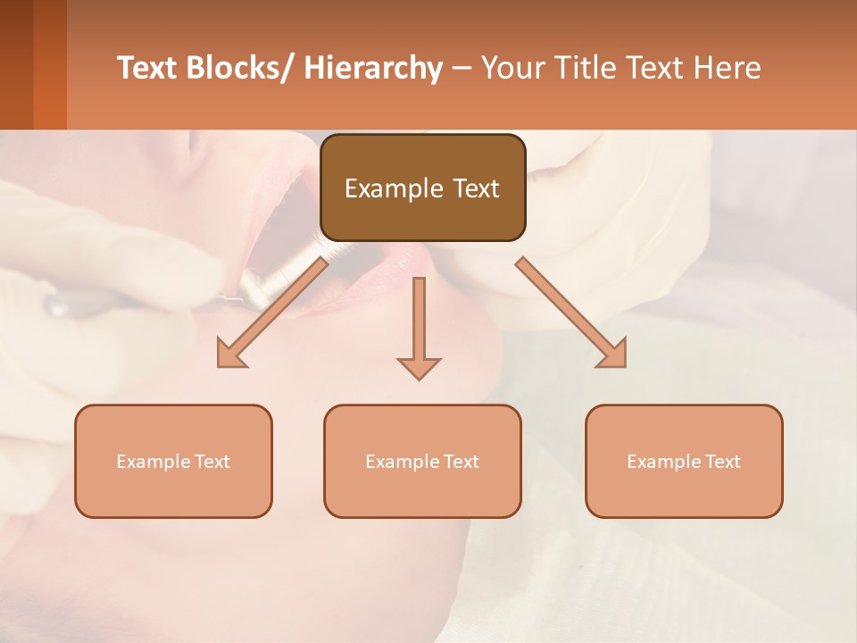 A Woman Getting Her Teeth Checked By A Dentist PowerPoint Template