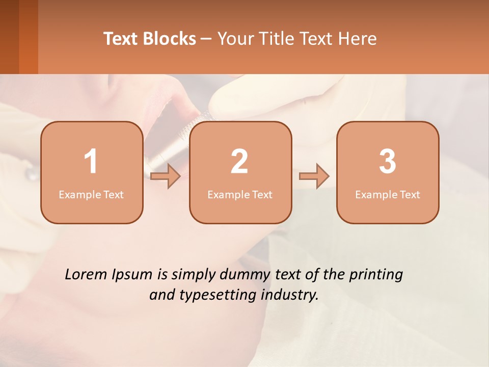 A Woman Getting Her Teeth Checked By A Dentist PowerPoint Template