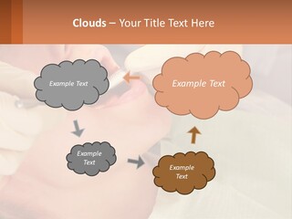 A Woman Getting Her Teeth Checked By A Dentist PowerPoint Template