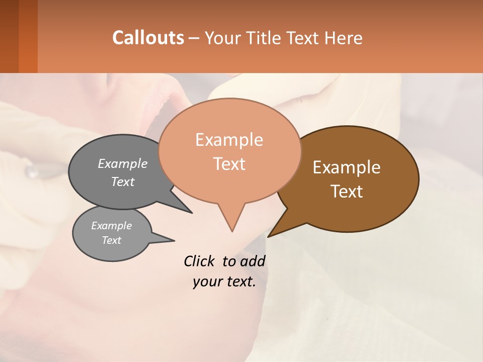A Woman Getting Her Teeth Checked By A Dentist PowerPoint Template