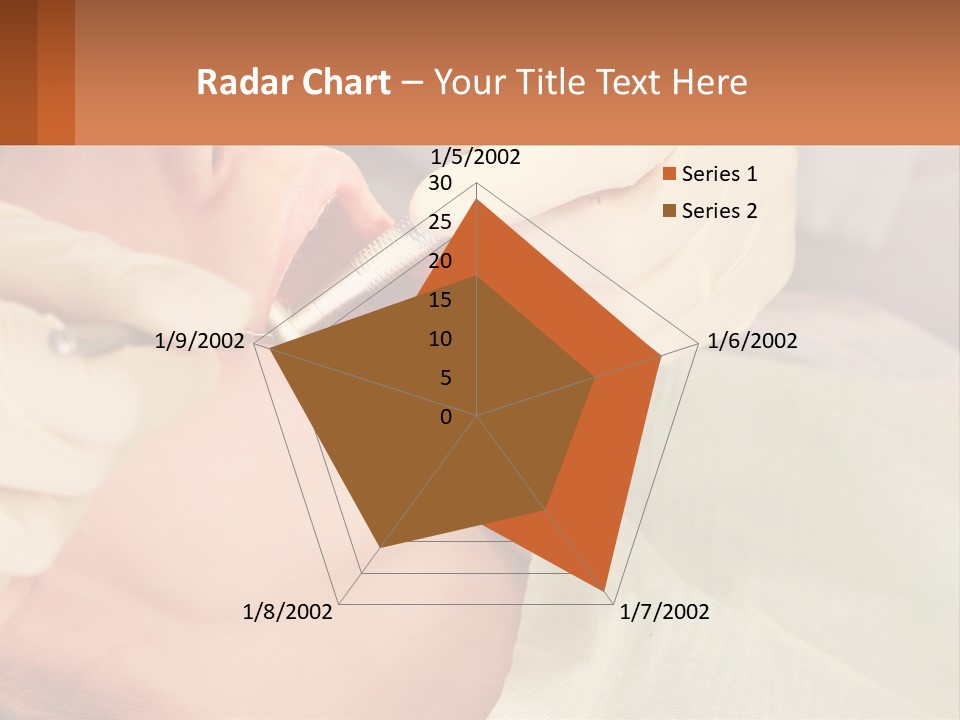 A Woman Getting Her Teeth Checked By A Dentist PowerPoint Template