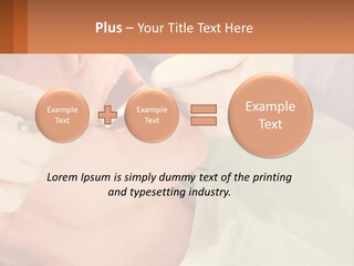 A Woman Getting Her Teeth Checked By A Dentist PowerPoint Template