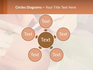 A Woman Getting Her Teeth Checked By A Dentist PowerPoint Template