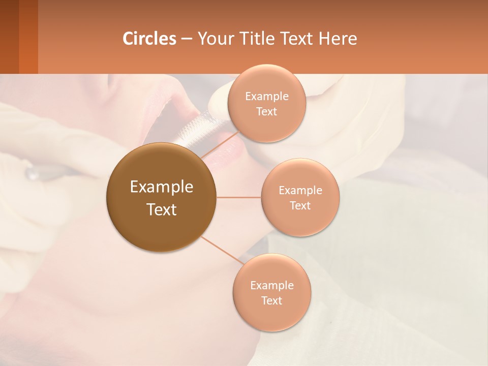 A Woman Getting Her Teeth Checked By A Dentist PowerPoint Template