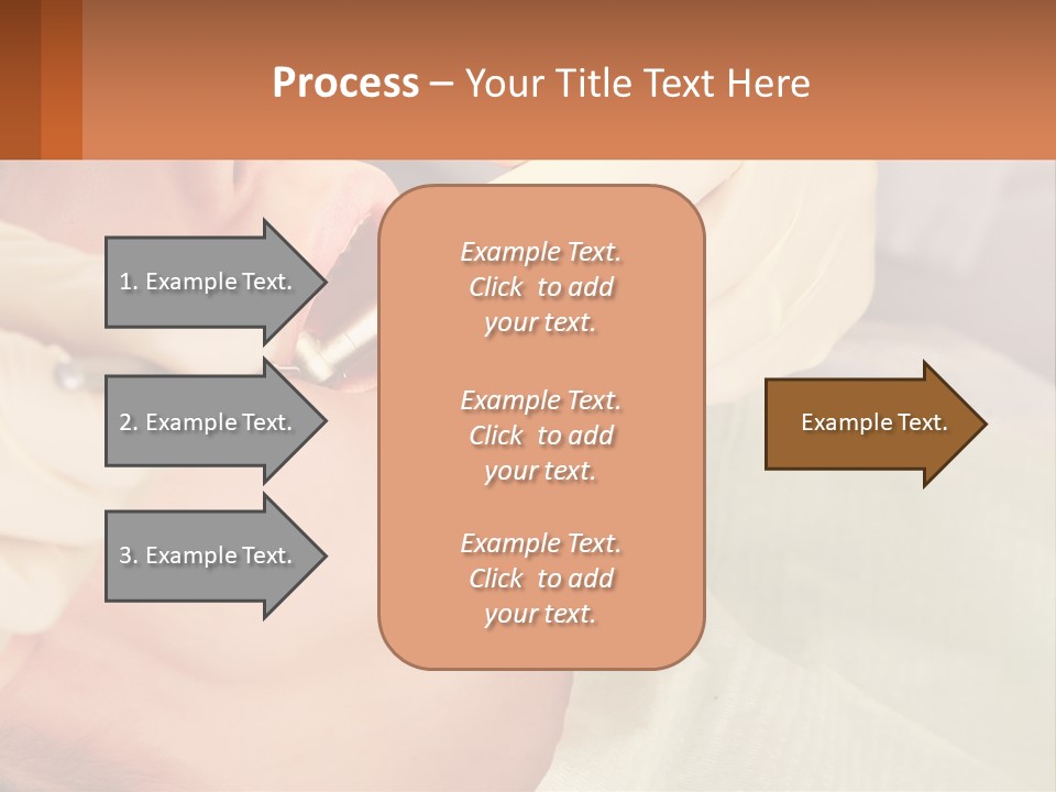 A Woman Getting Her Teeth Checked By A Dentist PowerPoint Template