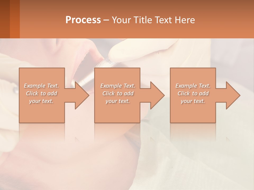 A Woman Getting Her Teeth Checked By A Dentist PowerPoint Template
