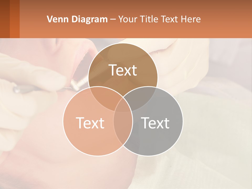 A Woman Getting Her Teeth Checked By A Dentist PowerPoint Template